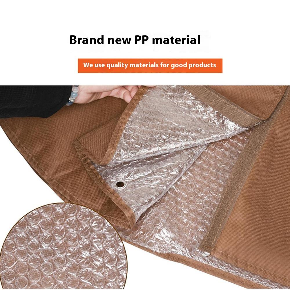 Winter Plant Root Insulation Bag for Tropical Trees 30 X 30 X 100cm Drawstring Protective Cover Anti Freeze Bubble Wrap
