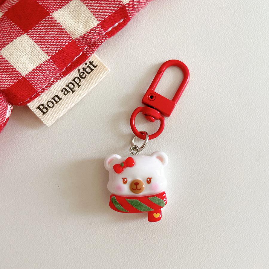 Cartoon Santa Claus Keychain Ornament - Cute Christmas Gift for Backpack or Home