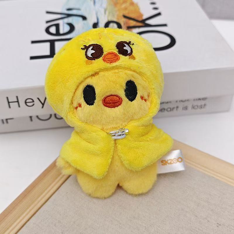 SKZ Seoul FM Live SKZOO Stray Kids Plush Toy 12cm Doll Cloak Fashion Keychain Fan Commemorative Item Children's Gift