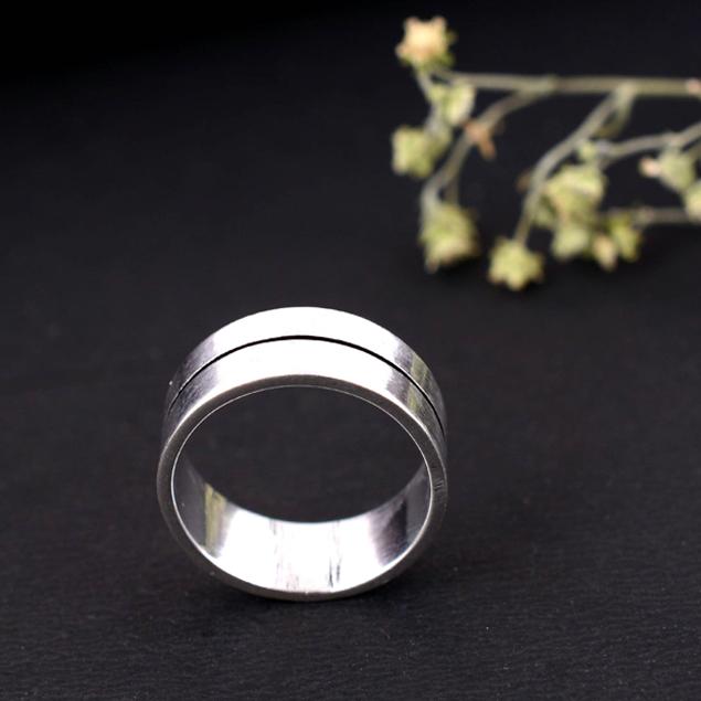 Silver Adjustable Arthritis Ring – Handmade Thumb Splint, Joint Pain Relief Support Jewelry