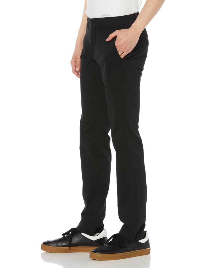 Amazon Essentials Slim Fit Casual Stretch Chino Size W30 L32 Men's Pants, Black, /