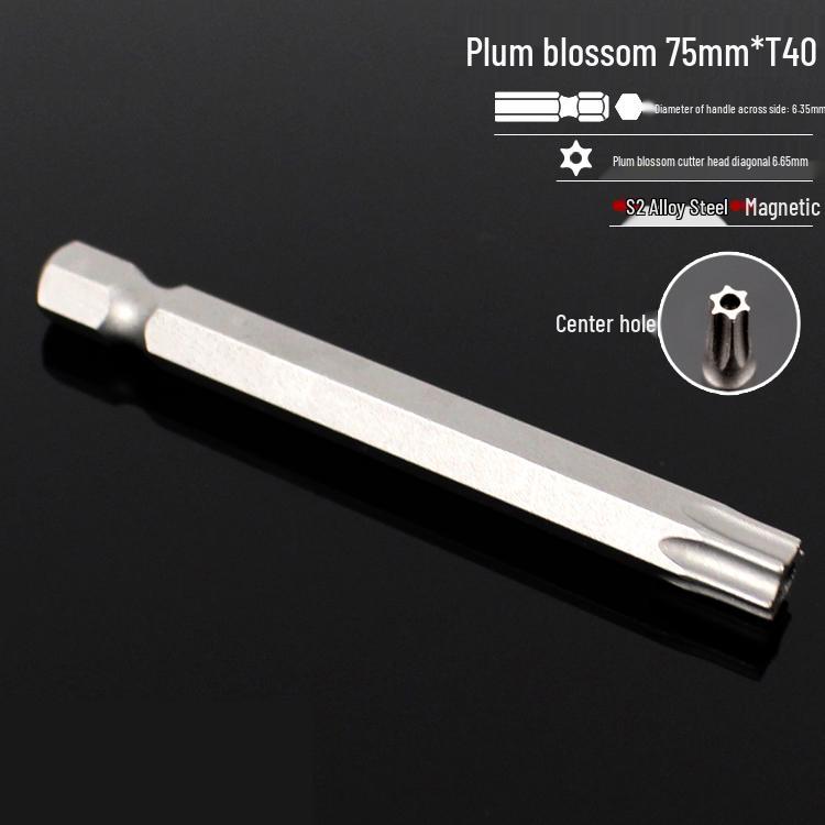 Magnetic 50mm Star Screwdriver & Hex Bit Set for Electric Drills