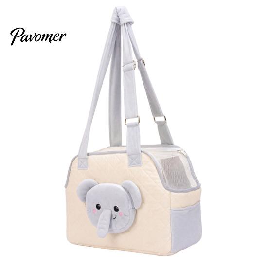 Adjustable Shoulder Strap Pet Bag Quilted Cat Carrier Purse, Breathable Bag, Mesh Window, Zipper Closure, Safety Buckle, for Small Animals Cute