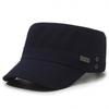 Men's Autumn Flat Top Military-Style Sun Hat - Adjustable for Outdoor, Casual Travel