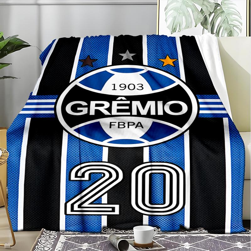 1PC Grêmio FBPA Printed Soft Flannel Blanket Throw for Adult Bedroom Living Room Sofa Camping Travel Fan Gifts Christmas Gifts