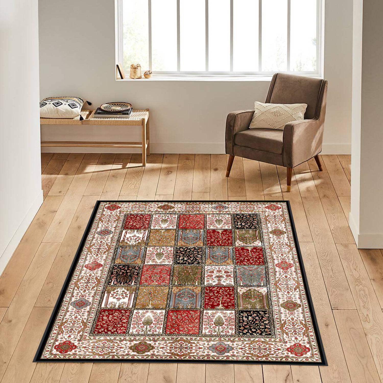 

Rovigo Home Моющийся ковер с набивным рисунком RVG1631 50 x 80 красный