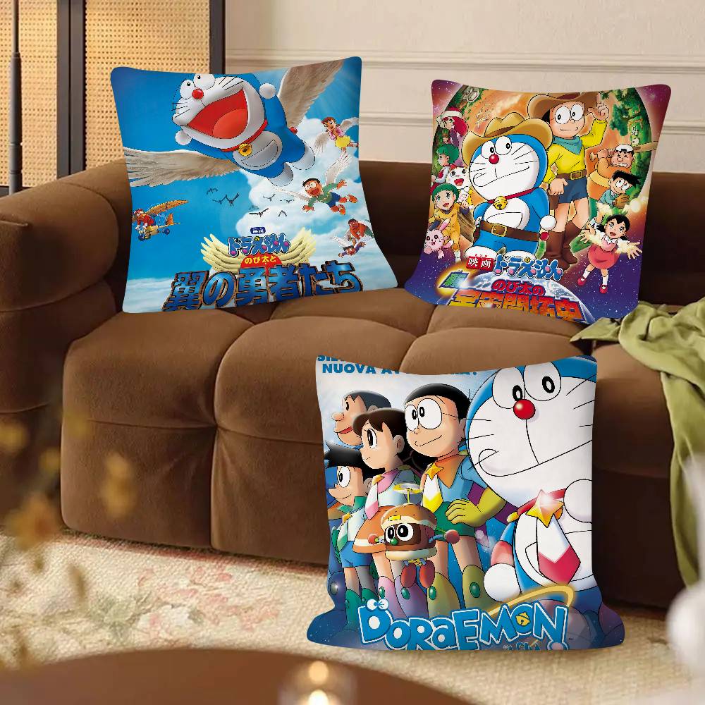 Doraemon The Movie Nobita's Sky Utopia Pillow Case Square Pillow Bedroom Sofa Leisure Comfort Cushion Car  Home Decoration