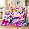 Sailor Moon Flannel Throw Blanket Soft Warm Cozy For Sofa Bed Indoor Home Bedroom Use