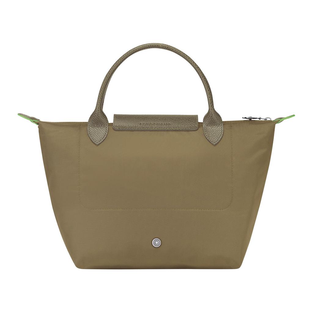 Longchamp Le Pliage Green Printed Logo Recycled Polyamide Dumpling Tote Bag Small Women Tote Bags Artichoke-Green 1621919M04