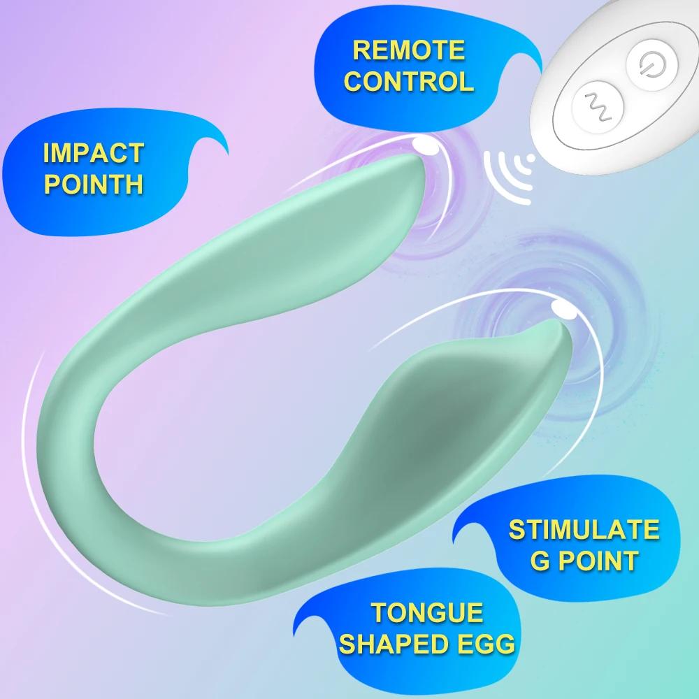 Vibratori Dildo Vaginali a Controllo Wireless Per Coppie Indossabile Stimolatore Clitorideo Anale Punto G Doppio Vibratore Giocattoli Sessuali 18 Per Donne