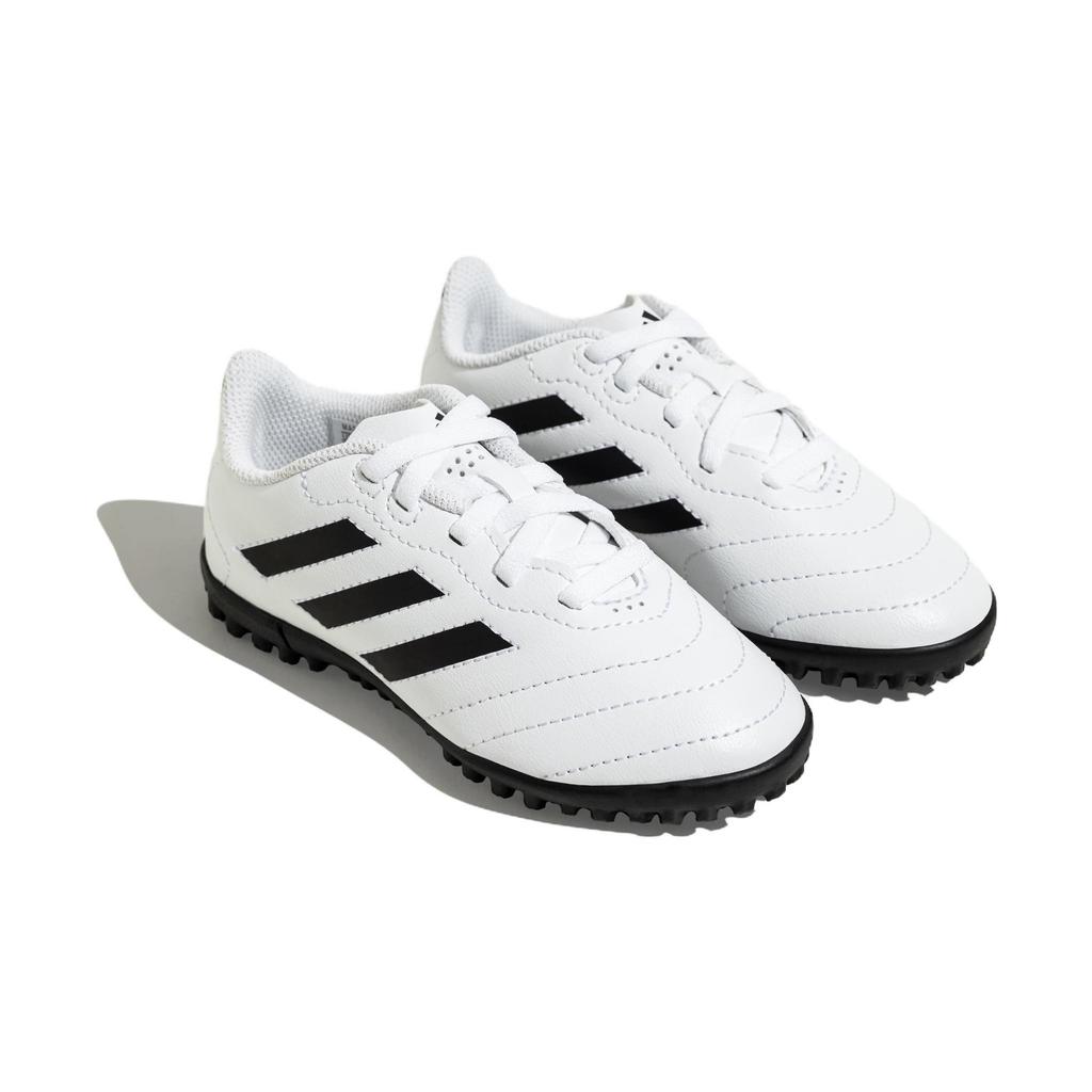 Adidas Goletto 8 Comfortable Shock Absorbing Durable Low Top Kids Soccer Shoes Kids Soccer Shoes White Black HQ4485
