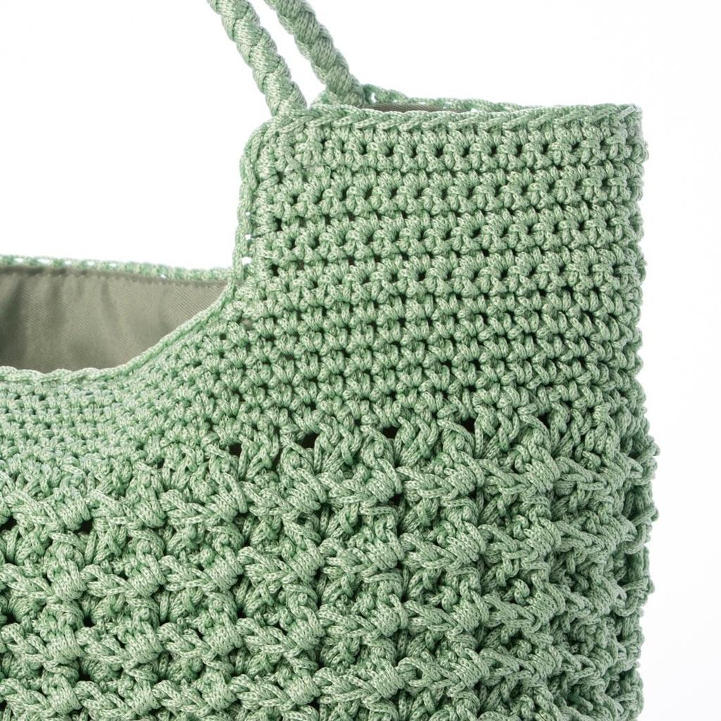 Kashkash Damen Basic Strick-Tragetasche, 10-00-02280, GN