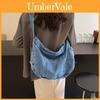 Große Denim-Schultertasche, Umhängetasche, modisch und lässig für den Alltag