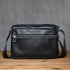 NZPJ Genuine Leather Men's Shoulder Bag, Fashionable Top Layer Cowhide Crossbody Men's Bag Trendy Men's Bag For 10 Inch IPad