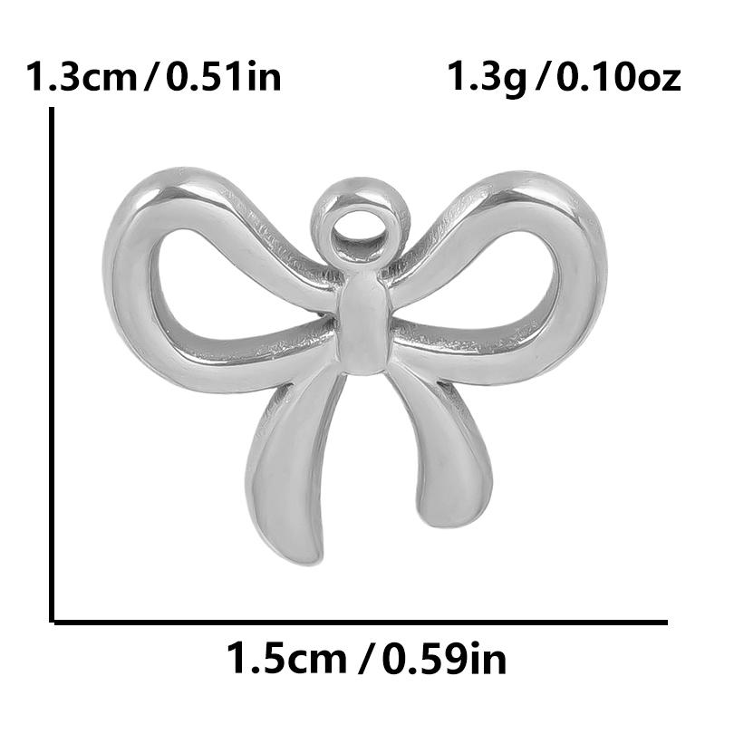 6pcs Breloque Acier Inoxydable Stainless Steel Music Note Flower Charms For Jewelry Making Supplies Heart Pendant Diy Materials