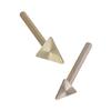 Pack of 2 Replace Flat Triangular Copper Soldering Iron Tip Efficient Plastic Welding Suitable for Various Plastic Items