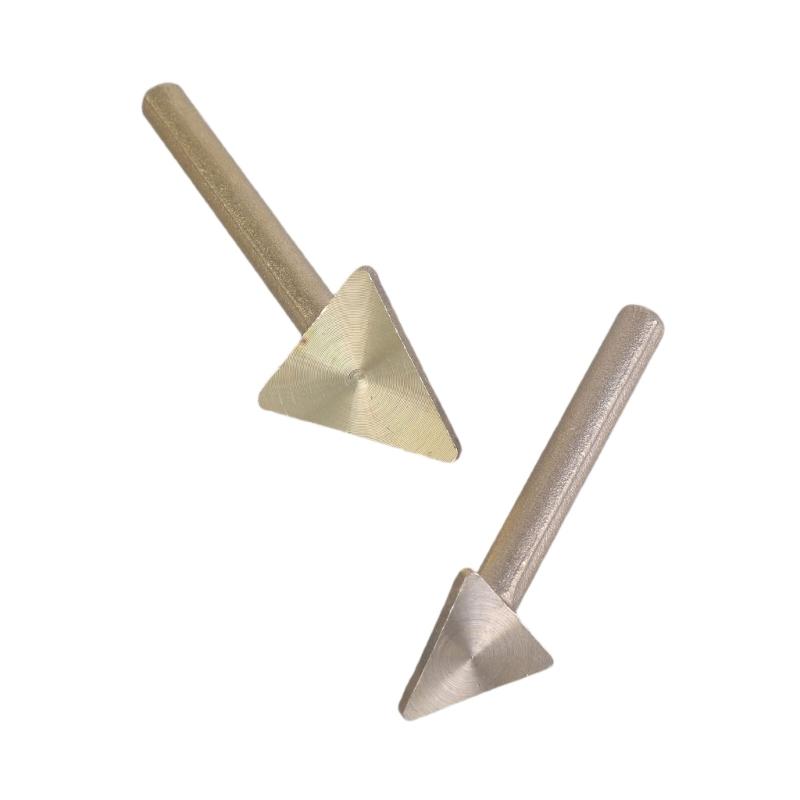 Pack of 2 Replace Flat Triangular Copper Soldering Iron Tip Efficient Plastic Welding Suitable for Various Plastic Items