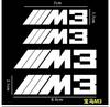 X6 X7 4 stuks Auto remklauw Sticker Voor bmw M Sticker X1 X3 X4 X5 X6 X7 e46 e90 f20 e60 M3 M5 M6 Auto accessoires styling