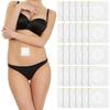 30 pièces Enveloppement pour Compresse d'Huile de Ricin, Tampons Auto-adhésifs Jetables, Patchs d'Huile de Ricin en Coton Biologique pour le Nombril, Portable A
