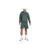Nike logo print hooded long-sleeve sweatshirt for men in green