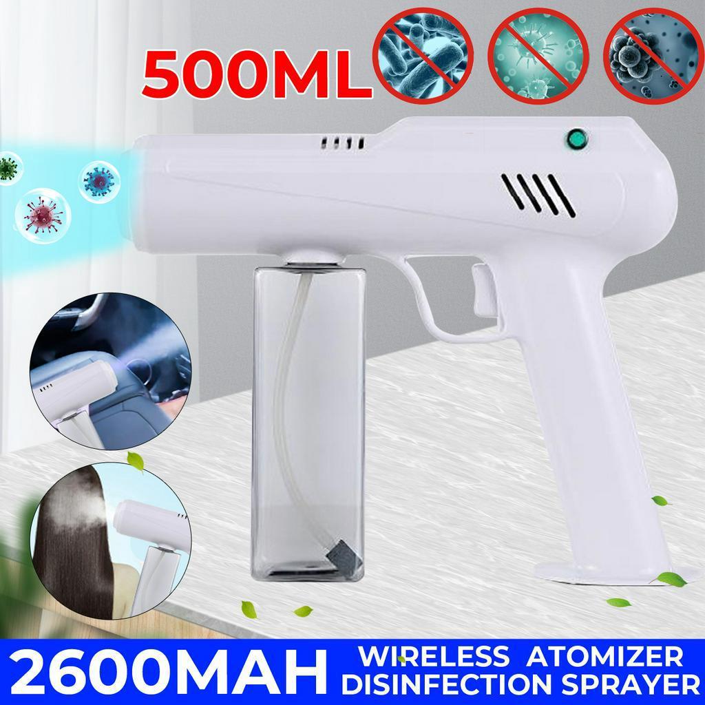 800ML 2600mAH Wireless Rechargeable Nano Blue Light Atomizer Disinfection Sprayer UK/US/EU Plug New