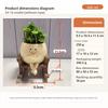 Cute Resin Ghost Flower Pot Planter with Rocking Chair Skateboard Swing Tea Designs for Succulent Desktop Office Garden Decor
