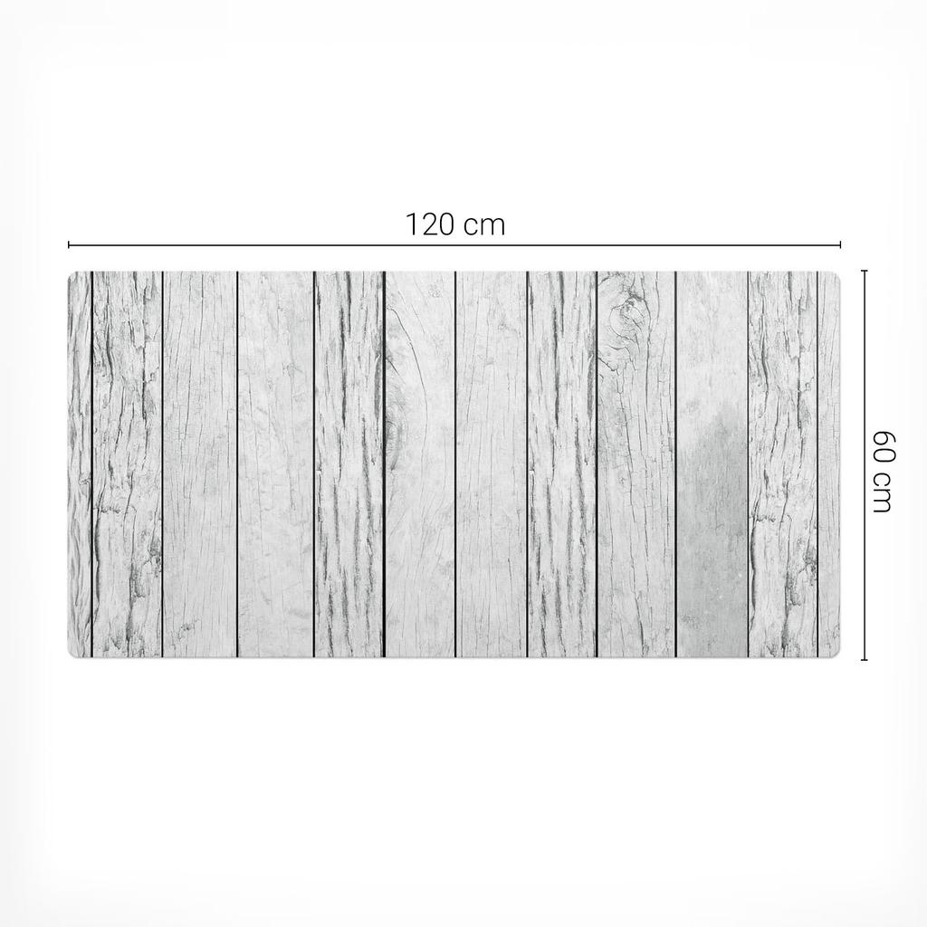 Mata Dekoracyjna Ze Wzorem Na Biurko Drewniane Deski Pionowo 120X60 Cm