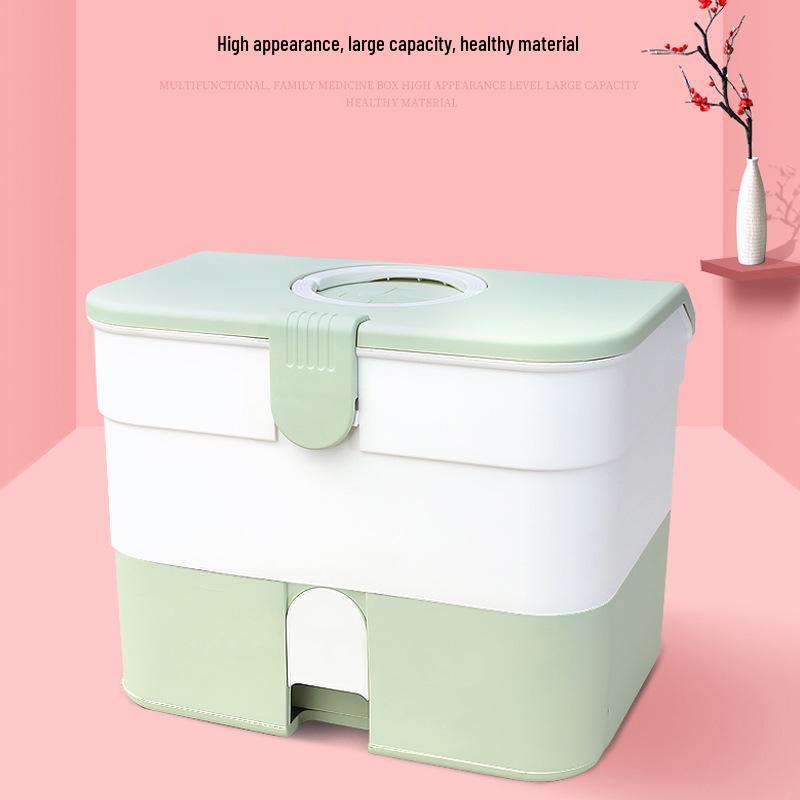 Portable Multi-layer Medicine Chest: Large Drawer-type First Aid Storage Box