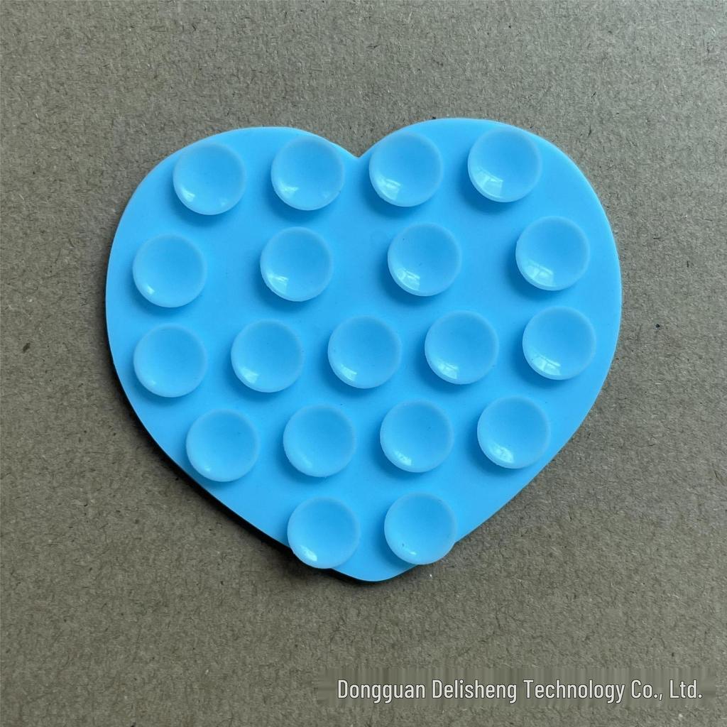 Heart-Shaped Multifunctional Silicone Suction Cup Phone Stand