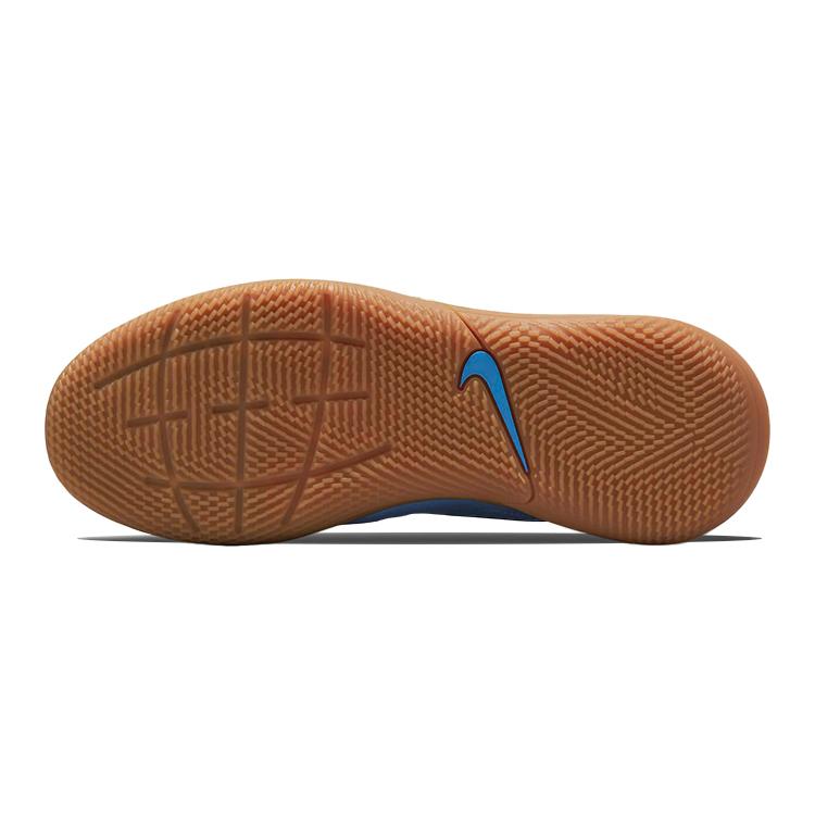 New Nike Tiempo Legend 9 Slip Resistant Cushioning Abrasion Resistant Low Top Kids' Soccer Shoes Blue Black Kids' DA1332-403