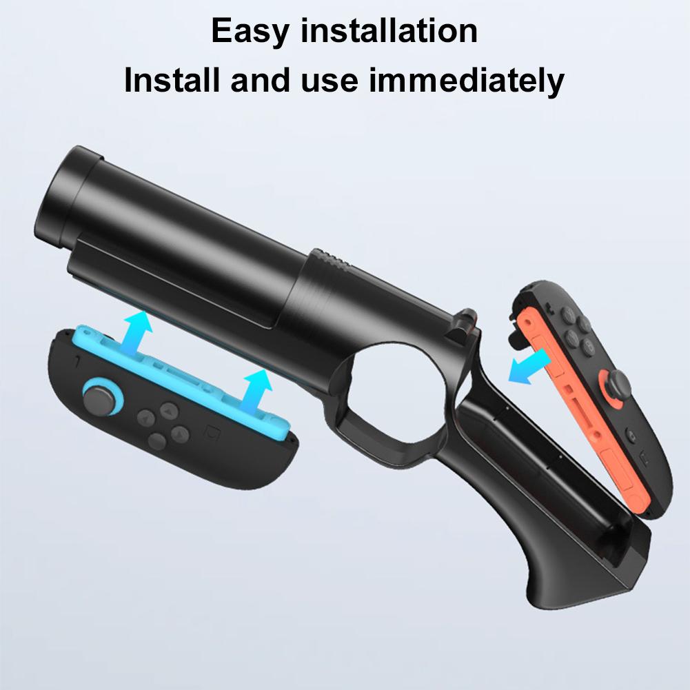 For NS2 Shooting Game Gun Holder Wear Resist Somatosensory Gaming Gun Anti-Slip Left and Right Handle Holder Gaming Accessories