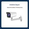 Aluminum Alloy 1292B Wall Mount Bracket - Universal Pan-Tilt Camera Bracket, Indoor/Outdoor, Rust-Proof