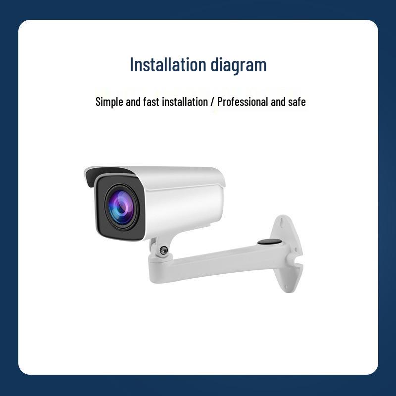Aluminum Alloy 1292B Wall Mount Bracket - Universal Pan-Tilt Camera Bracket, Indoor/Outdoor, Rust-Proof