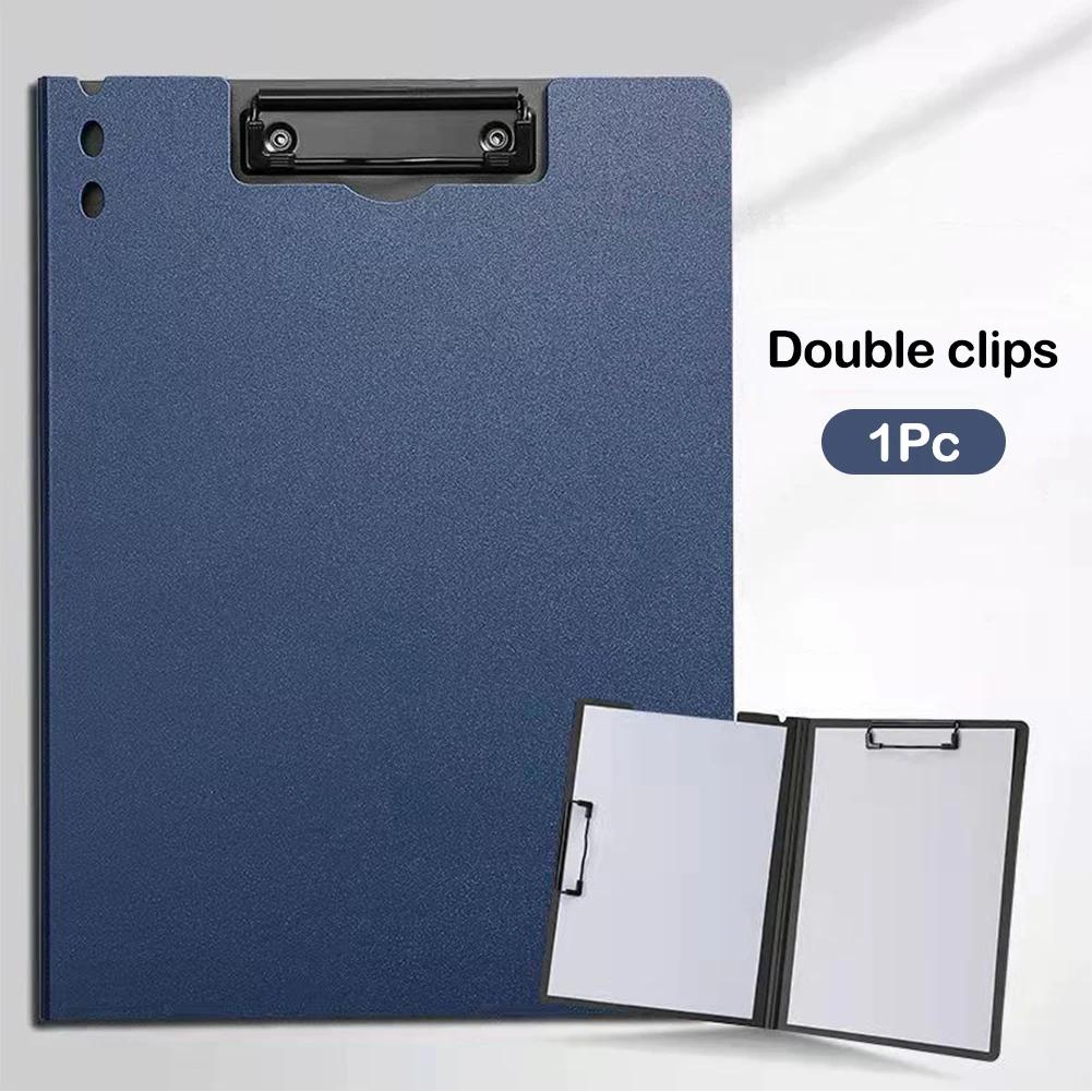 A4 Document Folder Office Stationery Student Test Paper Organizer Lecture Notes Clip File Folder Speech Script Storage