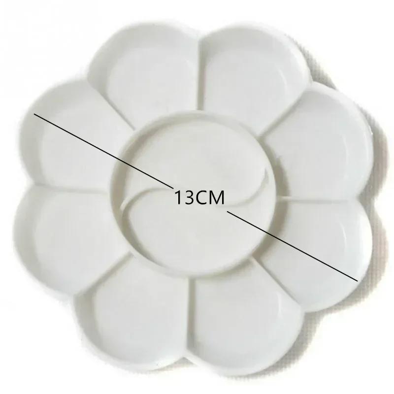 4 Size Plastic Palette Art Alternatives Paint Tray Artist Watercolor School Supplies for Acrylic Oil Propylene Gouache Craft DIY