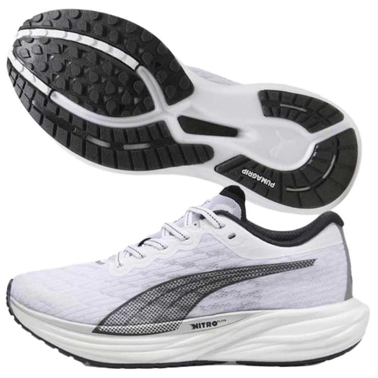 Puma Zapatillas para Mujer Puma Deviate Nitro 2 Blanco Negro Plata 376855-28
