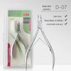 Silver Stainless Steel Cuticle Nipper D-07 - Manicure Tool for Nail and Hangnail Care