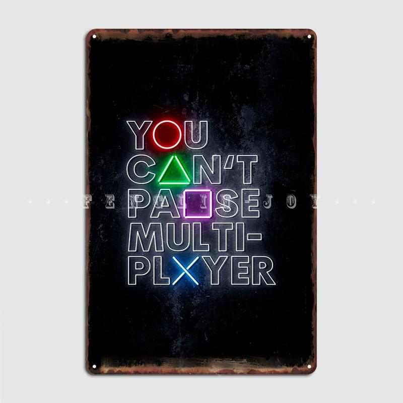 

Вы не можете приостановить многопользовательскую металлическую вывеску, кинотеатр, гараж, гаражный клуб, ретро Настенный декор, жестяная вывеска, плакаты 20x30cm