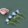 1set Miniature Coffee Cup With Saucer Spoon Dollhouse Simulation Kitchen Tableware Doll Accessories Toy