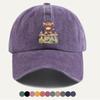 Pc Cartoon Calf Fence Print Baseball Cap Cute Animal Pattern Fashionable Individual Design Comfortable Breathable Duckbill Cap