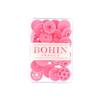 Bouton pression - BOHIN - 13mm - Couleur: Rose - Plastique - Magique