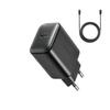 USBC 25W SFC PPS PD Wall Charger USBC Cable 1m Black