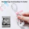 5/10pcs Phone Cable Organizer Earphone Clip Charger Cord Management 3 Hole Line Storge Holder Clips Data Line Bobbin Winder Straps