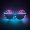 Nieuwe Coole Draadloze Gloeiende LED Verlichte Bril Lichtgevende Neon Zonnebril Voor bruiloft Rave Festival Feest disco nachtclub cadeau