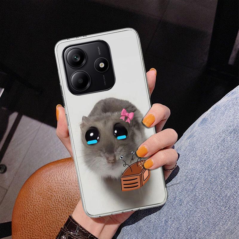 Funny Sad Hamster Meme Phnoe Case for Phnoe Case for Xiaomi Redmi Note 15 14 14S 13 Pro Plus 12 12S 11S 11E 10S 10 11T 5G Unique