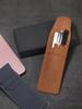 1Pcs Large Capacity Double Set of Pen Case Vintage Frosted PU Leather Flap Pen Case High End Fountain Pen Protective Sleeve