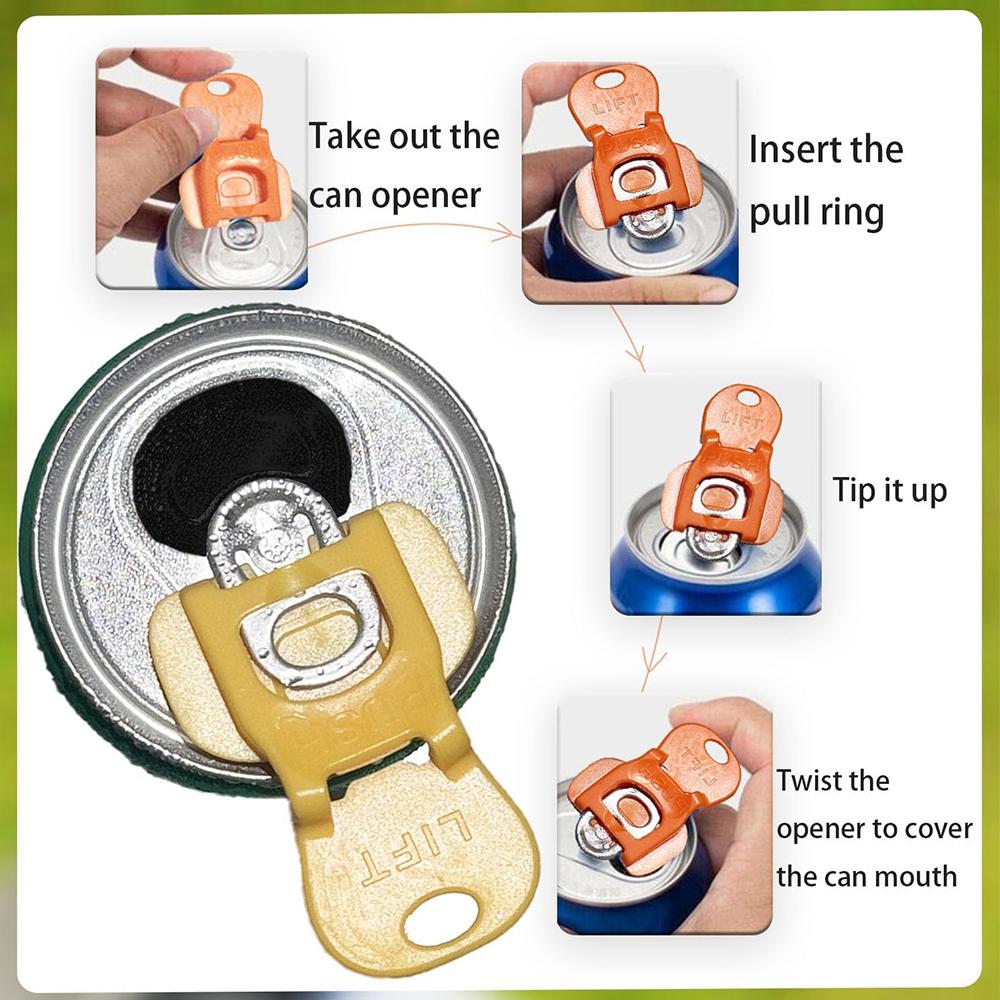 12 st Lättöppnare & Dryckesskydd För Coca-Cola, Öl, Läsk, Aluminiumdryck