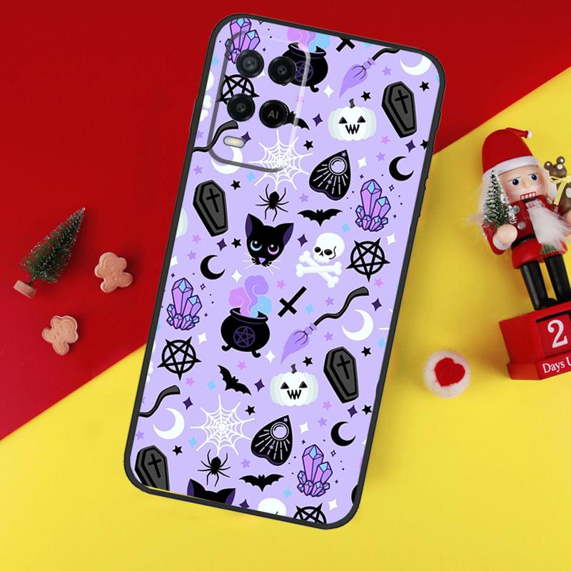 Pastel Goth Witchy For OPPO A74 A94 A17 A16 A15 A79 A58 A78 A98 A77 A5 A9 A96 A76 A52 A72 A57S A54S A53S Case