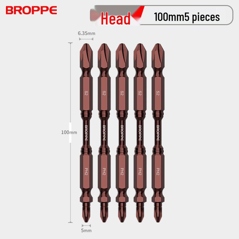Double-Ended Strong Magnetic Screwdriver Bit Set with Phillips & Flathead Tips