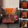 KKarol G TropicoquetA Sänger Kissenbezug Natürlicher Leinen Bio-Stoff Beidseitiger Druck Sofa Heimdeko Geschenk Kissenhülle